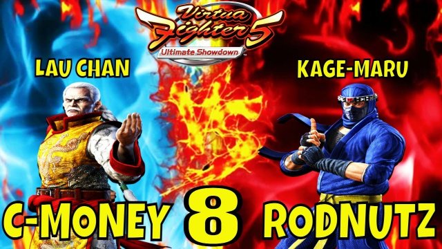 VF5US- RODNUTZ VS C-MONEY 8! (Virtua Fighter 5: Ultimate Showdown)- Lau Chan VS Kage Gameplay, FGC.